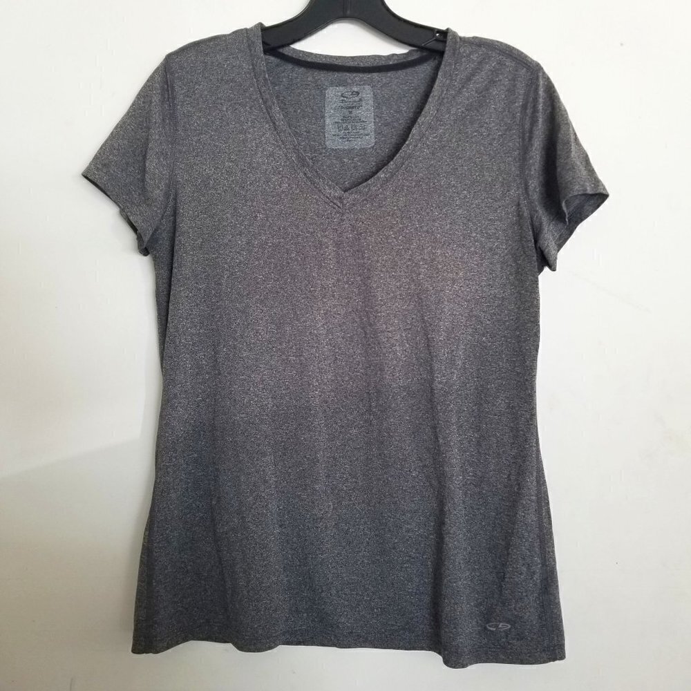 Champion V Neck Short Sleeve Workout Active Top M